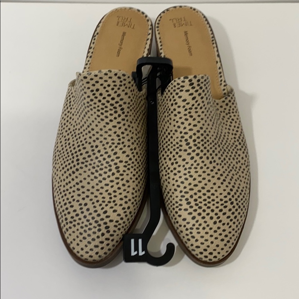 Time and thru memory foam slip on shoes size 11